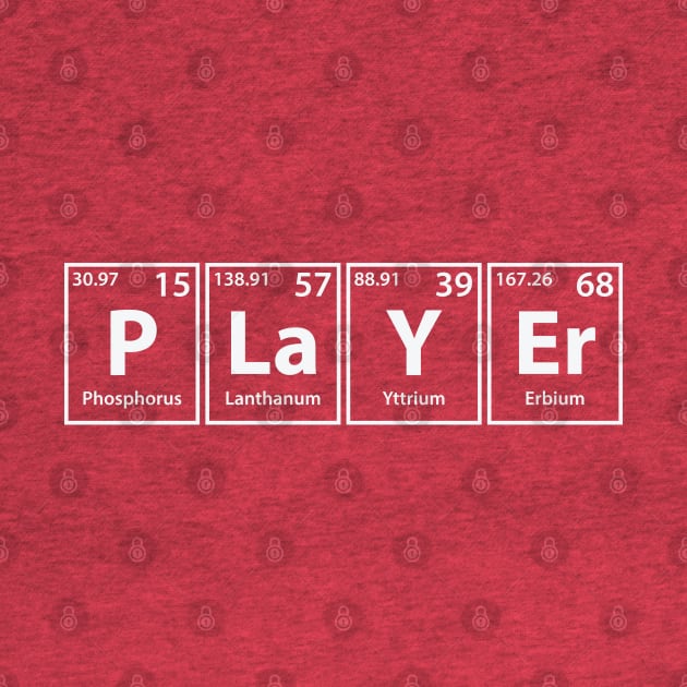 Player (P-La-Y-Er) Periodic Elements Spelling by cerebrands